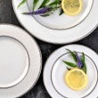 Serwis obiadowy porcelanowy na 12 osób AZALIA  1