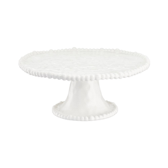 Patera na ciasto porcelanowa 27 cm MESTIERE WHITE