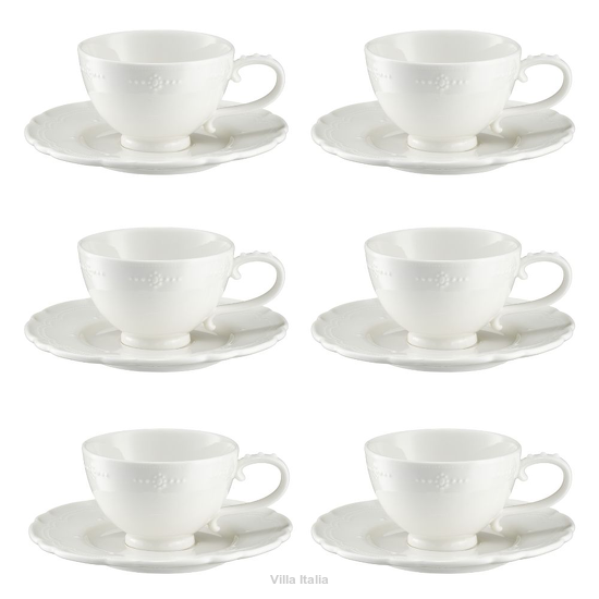 eleganckie filiżanki porcelanowe 180 ml do kawy i herbaty