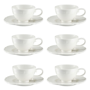 Komplet filiżanek porcelanowych 180 ml 6 sztuk TIFFANY