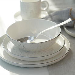 Serwis obiadowo kawowy na 6 osób porcelanowy POLVERE