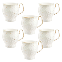 Zestaw kubków porcelanowych 420 ml 6 sztuk FIORELLA