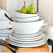 Elegancki zestaw obiadowy porcelanowy na 6 osób do serwowania