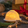 Lampion porcelanowy na tealight 8 cm KWIATY 2