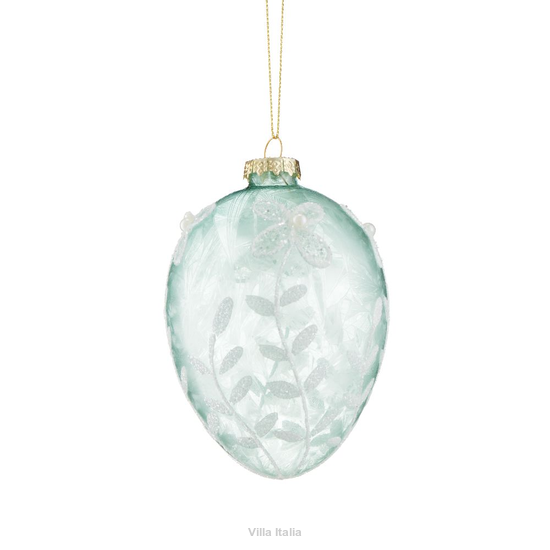 bombka wielkanocna niebieska