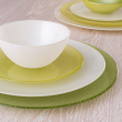 Półmisek szklany Talerz do ciasta 28 cm biały PAOLA WHITE 1