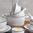 Bulionówka ze spodkiem porcelanowa NOSTALGIA 6