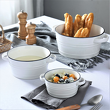 klasyczny zestaw śniadaniowy na stół - porcelana Villa Italia