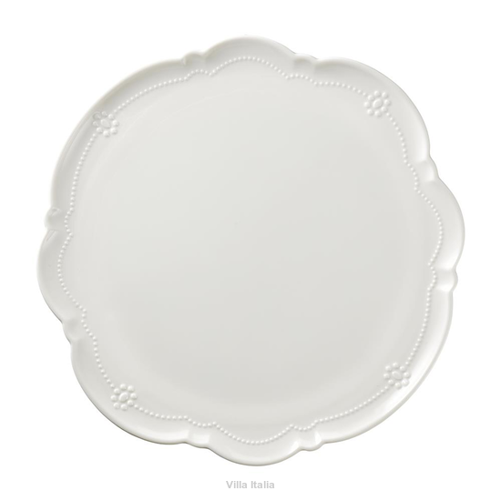 elegancki talerz na ciasto z wypukłym wzorem