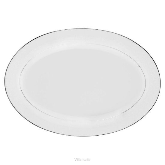 Półmisek owalny porcelanowy platynowa linia 30,5 cm MUREN platin 