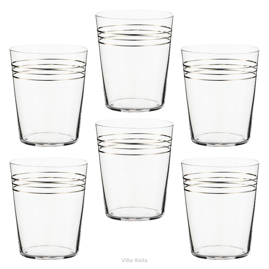 Komplet eleganckich szklanek do drinków