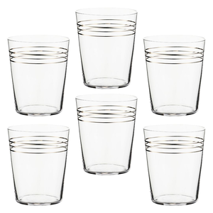 Zestaw szklanek 350 ml 6 sztuk FONTE PLATIN