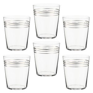 Zestaw szklanek 350 ml 6 sztuk FONTE PLATIN