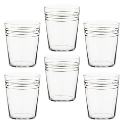 Zestaw szklanek 350 ml 6 sztuk FONTE PLATIN