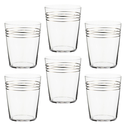 Zestaw szklanek 350 ml 6 sztuk FONTE PLATIN