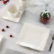 Serwis obiadowy porcelanowy Komplet talerzy na 12 osób COMO PLATIN 3