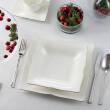 Serwis obiadowy porcelanowy Komplet talerzy na 12 osób COMO PLATIN 4