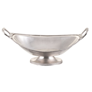Misa metalowa owalna na stopce 31 x 19 cm PRATO