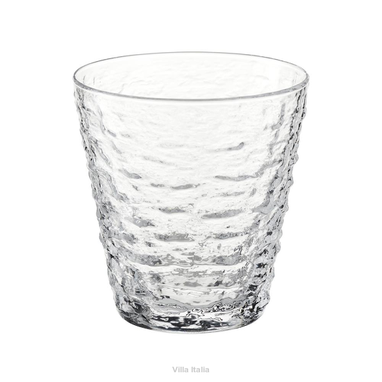 elegancka szklanka do napojów z wytłaczanym wzorem
