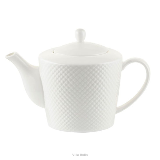 Dzbanek do herbaty porcelanowy 1,3 litra BARI WHITE
