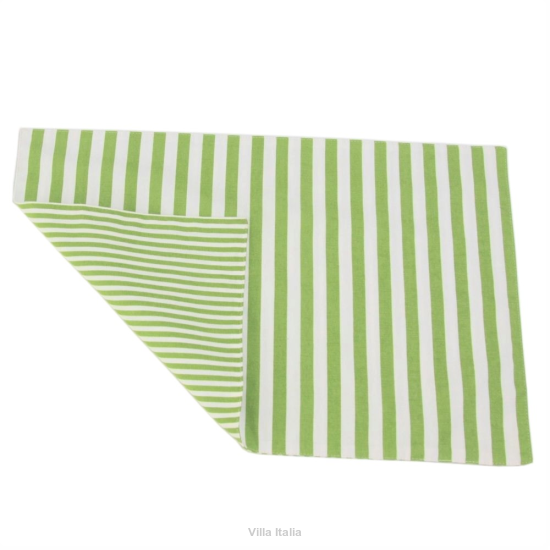 Podkładka dwustronna paski i prążki 33x50 cm zielona LINEA