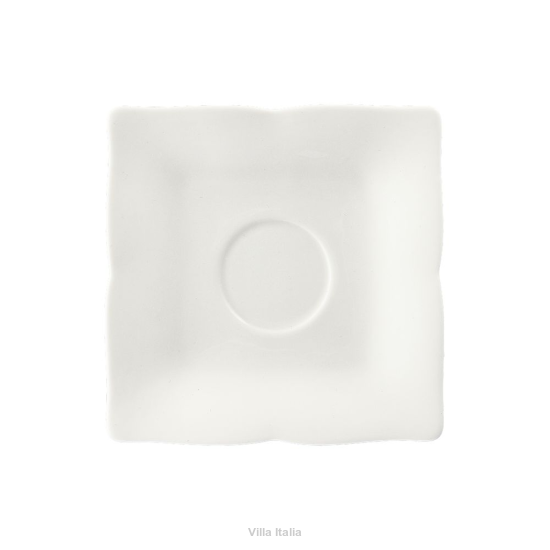 Spodek pod filiżankę 14 x 14 cm porcelanowy COMO