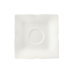 Spodek pod filiżankę 14 x 14 cm porcelanowy COMO