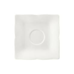 Spodek pod filiżankę 14 x 14 cm porcelanowy COMO