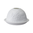 lampion na tealight z białej porcelany
