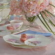 elegancki talerz do ciasta ręcznie malowany złotem z porcelany