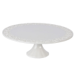 Patera do ciasta porcelanowa 30 cm ażurowa CLARA IVORY 1