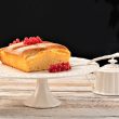 Patera do ciasta porcelanowa 30 cm ażurowa CLARA IVORY 3