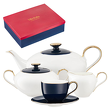 Serwis kawowy na 6 osób porcelanowy Zestaw prezentowy BLUE VELVET 1