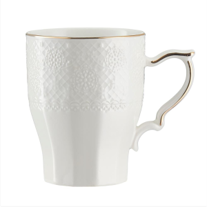 Kubek porcelanowy 300 ml RENZO ze złotem