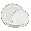 Komplet talerzy porcelanowych na 6 osób BONITA BLACK 4
