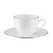 Spodek pod filiżankę porcelanowy 16 cm porcelanowy MESYNA GOLD 1