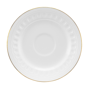 Spodek pod filiżankę porcelanowy 16 cm porcelanowy MESYNA GOLD