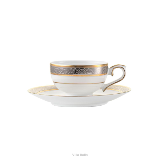 Filiżanka do espresso porcelanowa 100 ml ze spodkiem RENESANS 