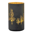 Lampion czarny szklany NOTTE - LED 4