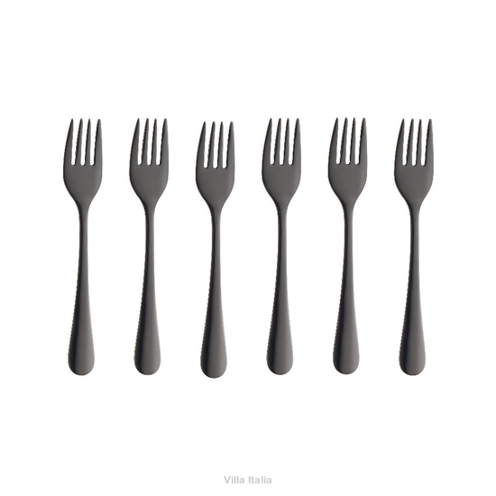 zestaw czarnych widelczyków do ciasta 