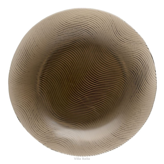 Talerz do ciasta szklany Półmisek 33 cm OCEAN marrone