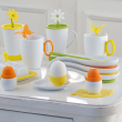 Maselnica porcelanowa 21 x 11 cm z silikonem pomarańczowym SUNNY 3