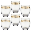 Zestaw szklanek 430 ml 6 sztuk VOLARE GOLD 2