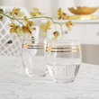 Zestaw szklanek 430 ml 6 sztuk VOLARE GOLD 1