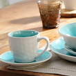 Serwis kawowy z kamionki dla 6 osób OPAL BLUE 2