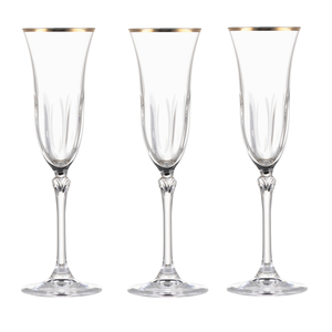 Kieliszki do szampana 6 sztuk LUDOVICA Gold