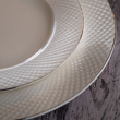 Talerz płytki porcelanowy platynowa linia 27 cm BARI PLATIN 3