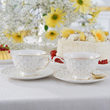 Zestaw do herbaty porcelanowy na 6 osób ALEXIA 4