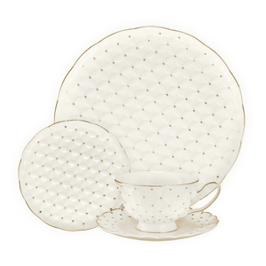 Zestaw do herbaty porcelanowy na 6 osób ALEXIA