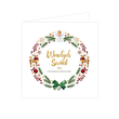 Kartka Christmas personalizowana z kopertą 15X15 cm